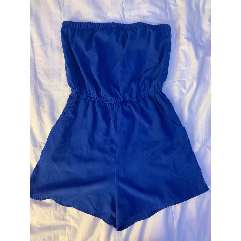 Forever 21 blue romper